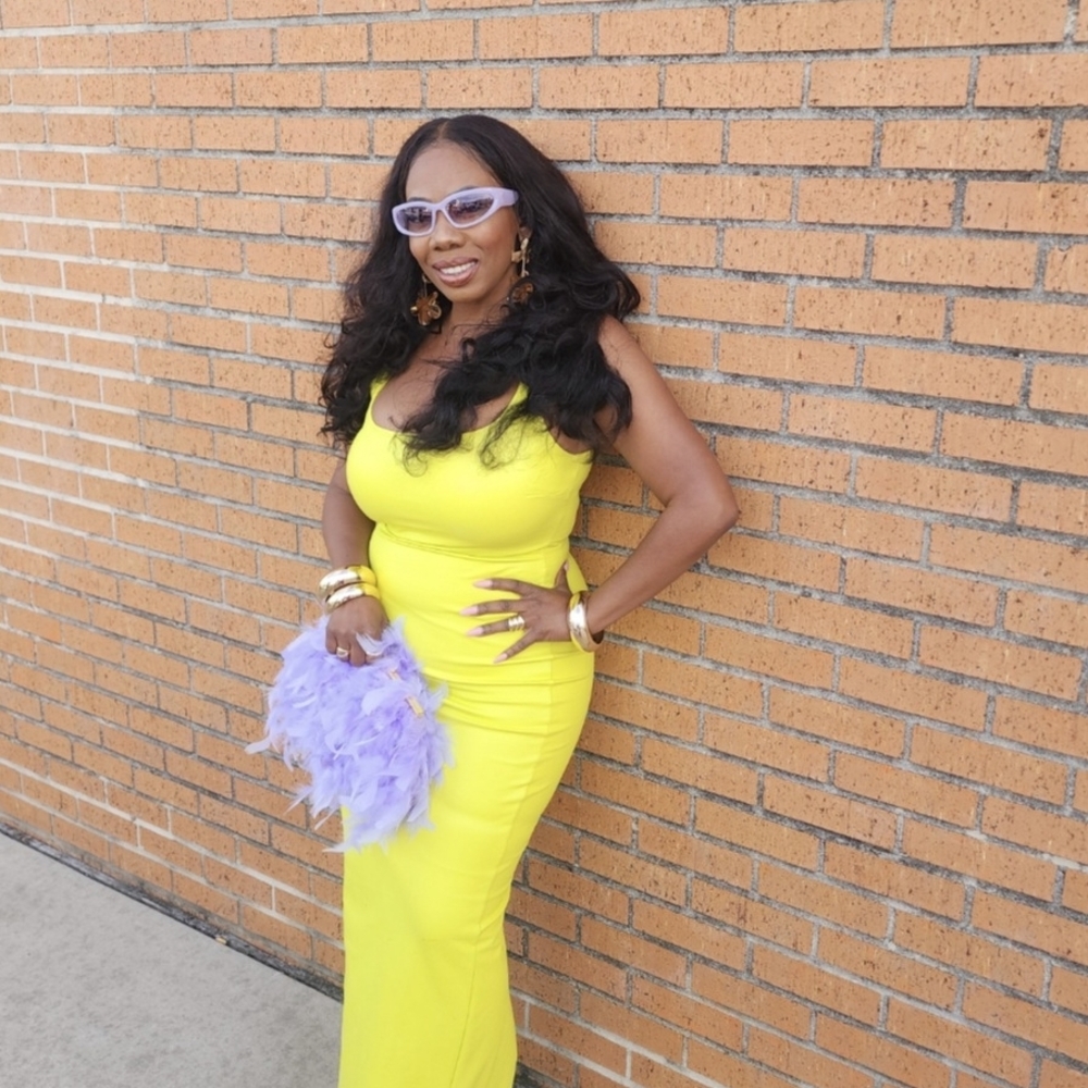 Naked Wardrobe Yellow Dress Maxi